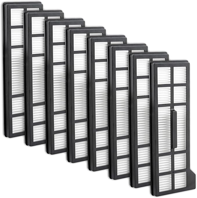 (8 Pack) HEPA Filters Compatible With X10 Pro Omni Robot Vacuum Cleaners, Replacement Parts 8 Filters