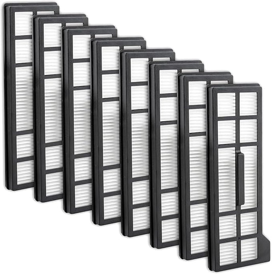 (8 Pack) HEPA Filters Compatible With X10 Pro Omni Robot Vacuum Cleaners, Replacement Parts 8 Filters