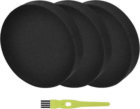 3 Pack Filter for Bissell Powerforce Helix Turbo Rewind Bagless Cleanview 1797 2191 2190 1700 2258 3534 2492 3675 Upright Vacuum, Premotor Foam Filters Replacement Part #1608225