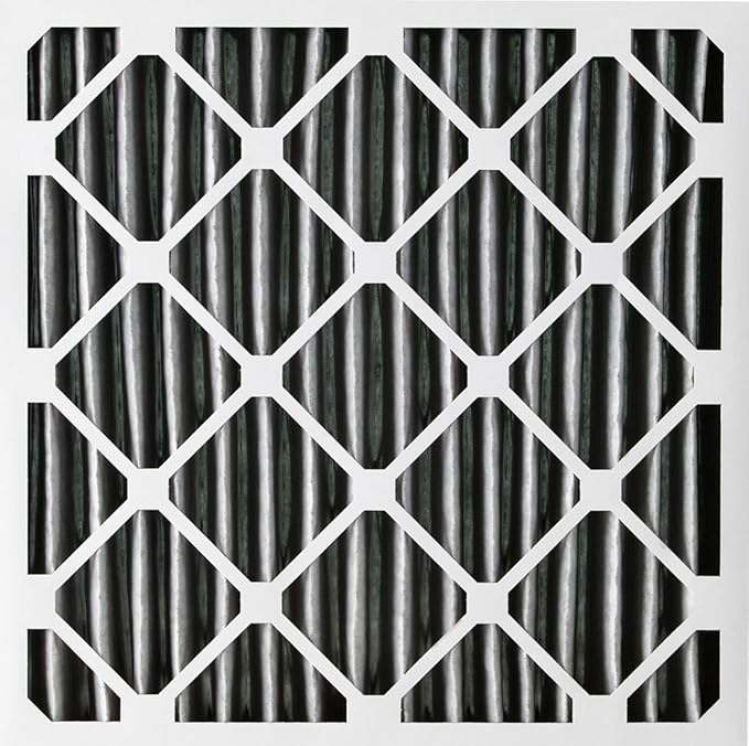 Nordic Pure 20x20x2 (19 1/2 x 19 1/2 x 1 3/4) Furnace Air Filters MERV 8 Pleated Plus Carbon 3 Pack