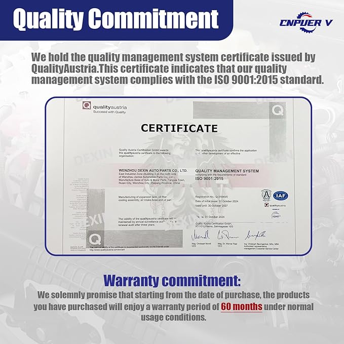 26300-3CAB0 26300-3CAB1 Oil Filter Housing & Cooler Assembly - Aluminum Replacement for Kia Sedona Sorento Hyundai Santa Fe 3.3L 3.5L V6 2012-2019