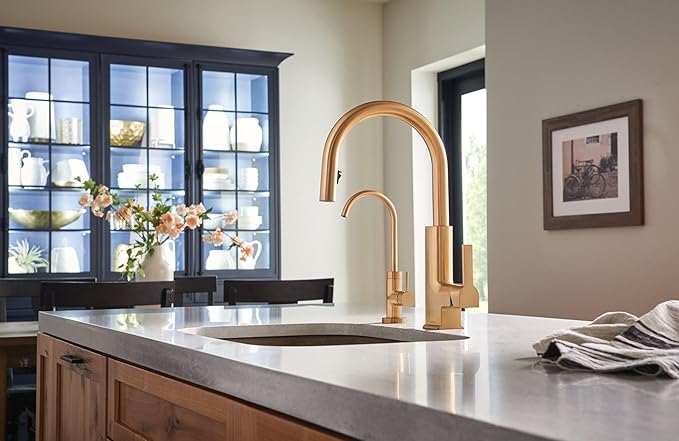 Moen Sip Traditional Cold Water Kitchen Beverage Faucet, Brushed Gold Finish, S5530BG