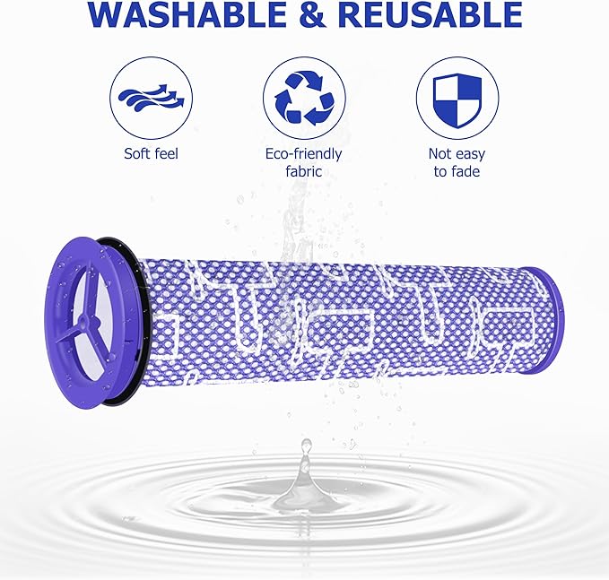 Improvedhand DC41 Filter Replacement Compatible with Dy.son DC41, DC65, DC66, UP13, UP20 Animal, Multi Floor and Ball Vacuum Replaces Part # 920769-01&920640-01, 2 Post-Filter and 2 Pre-Filter Set
