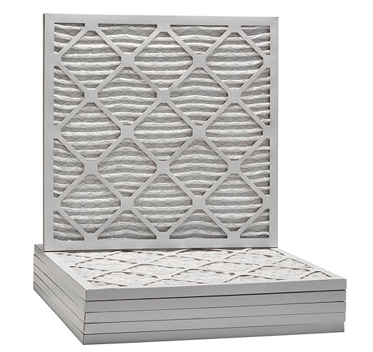 Aerostar 24x24x1 MERV 8 - 6 Count - High Efficiency Pleated HVAC, Furnace & Air Conditioner Filters - Removes Dust, Lint, Mold & Allergy-Causing Pollen