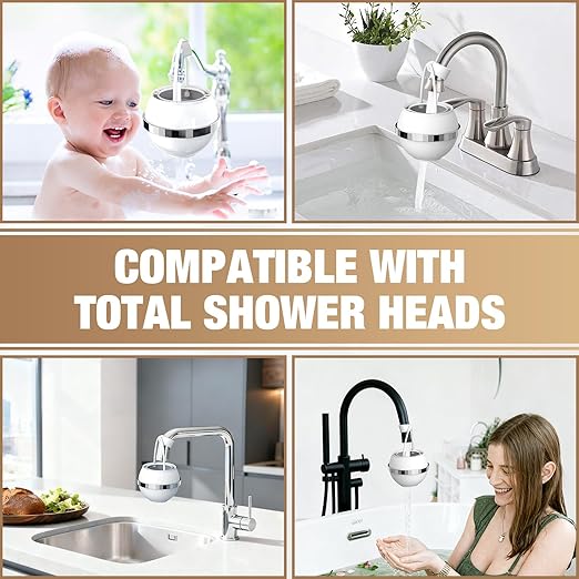 Luxury Version Bath Water Filter for Tub Faucet with Overflow,3,000 Gallons Filtration,Remove Contaminants,Chlorine,Fluoride,Hard Water Softener,Enhances Health of Skin,Hair,Nails,Relieve Eczema,White
