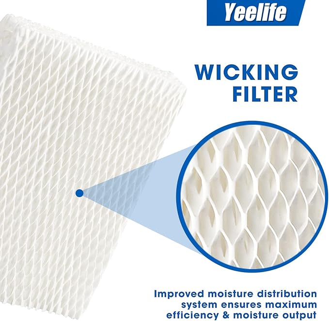 8 Pack HFT600 Filter Replacement for Honeywell Filter t, Honeywell Humidifier HEV615, HEV620, Compare to Part HFT600T HFT600PDQ