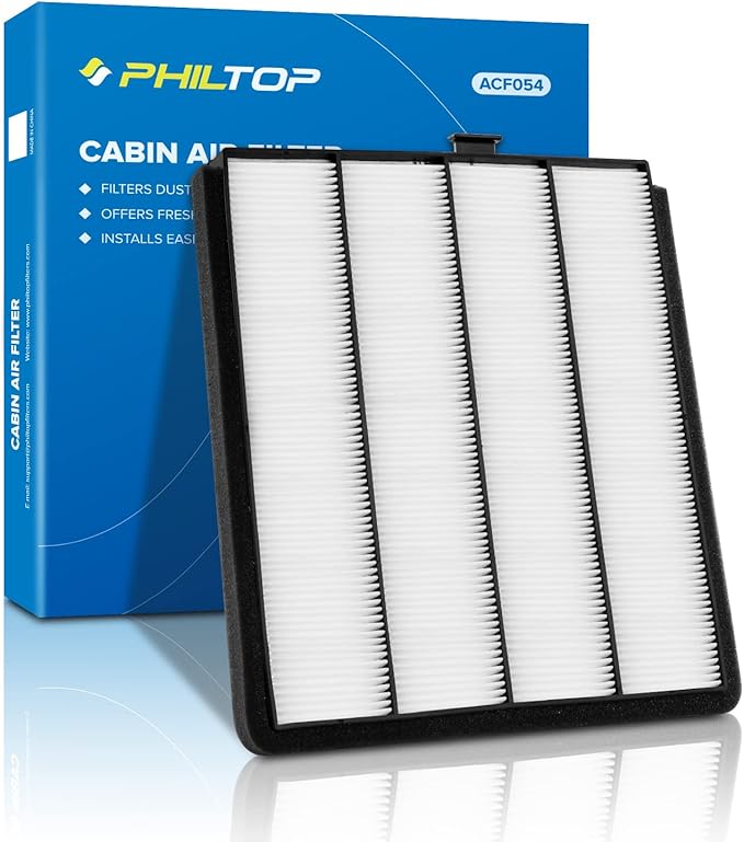 PHILTOP Cabin Air Filter w/Activated Carbon, Compatible with CF8813A Honda Pilot 2003-2008, Odyssey 1999-2004, Acura MDX 2001-2006, Carbon Filter Up Dust Pollen Odor