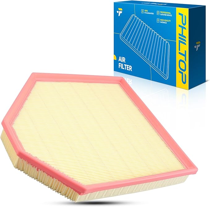 PHILTOP Engine Air Filter, Compatible with CA11422 BMW X3 2011, 2012, 2013, 2014, 2015, 2016, 2017, BMW X4 2015, 2016, 2017, 2018, Flexible Panel