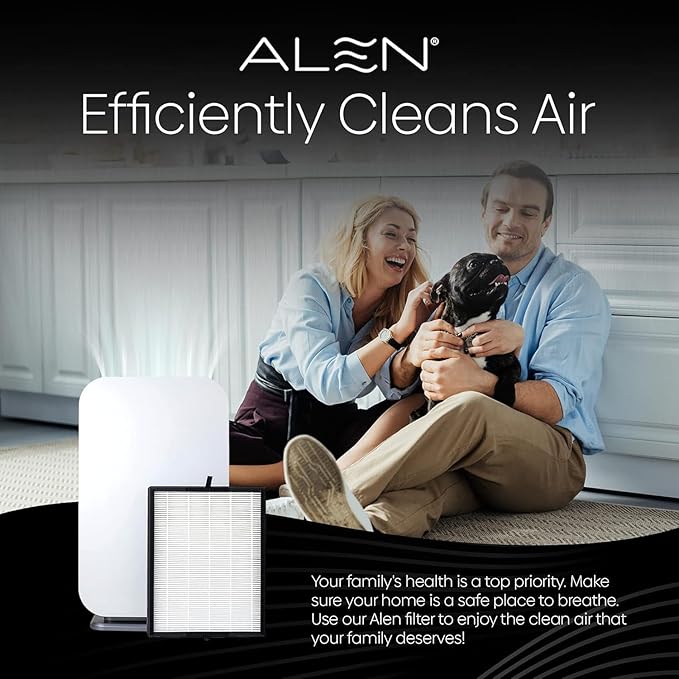 Alen 45i & Flex Replacement Air Filter, VOC & Smoke, B4- VOC/Smoke H13 True HEPA + Carbon Filter for BreatheSmart 45i & Flex Air Purifier- Captures Dust + VOCs & Wildfire & Cigarette Smoke
