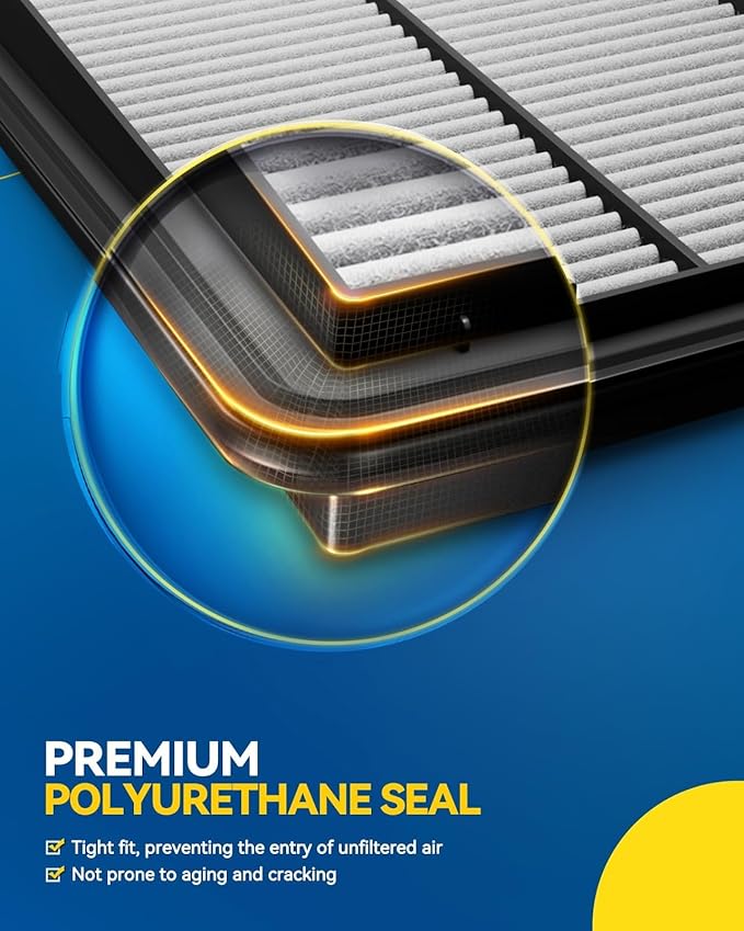 PHILTOP Engine Air Filter, Compatible with CA7351 Toyota Camry 1992-2001, Avalon 1995-2004, Sienna 1998-2003, Solara 1999-2003, Celica 1994-1999, Lexus RX300 1999-2003, ES300 1992-2001