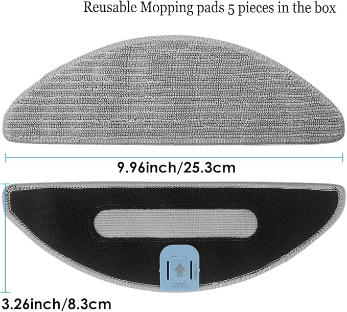 Replacement Parts Accessories for iRobot Roomba Combo i5, i5+, j5, j5+,i3 Vacuum Cleaner:2 Set Roller Brushes 8 HEPA Filters 8 Side Brushes 6 Dust Bags 5 Mopping pads NOT FOR J7 and J9