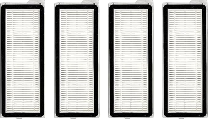(4 Pack) QV 35A, QV 35S, Qrevo S Replacement HEPA Filter for Roborock Qrevo MaxV, Qrevo Plus, Qrevo Pro, Qrevo Curv, Qrevo Edge Robot Vacuum, Filters Accessories Kit (NOT FOR Q Revo)