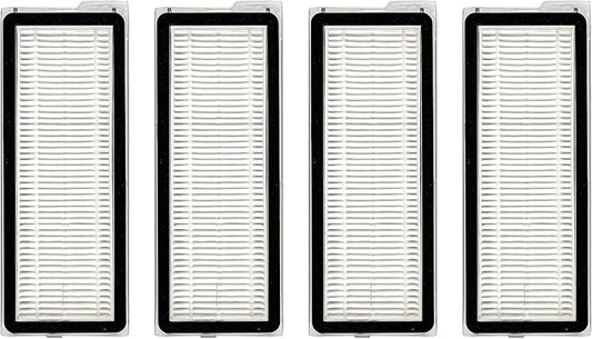 (4 Pack) QV 35A, QV 35S, Qrevo S Replacement HEPA Filter for Roborock Qrevo MaxV, Qrevo Plus, Qrevo Pro, Qrevo Curv, Qrevo Edge Robot Vacuum, Filters Accessories Kit (NOT FOR Q Revo)