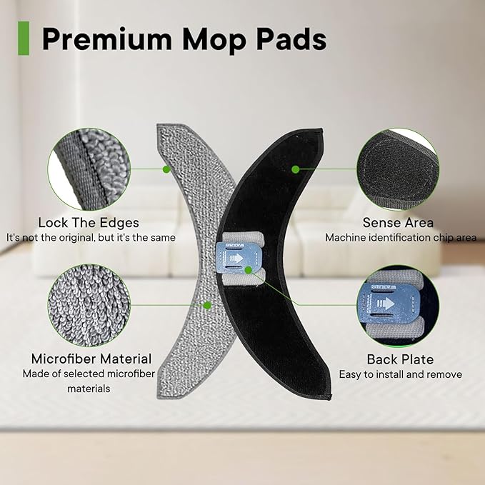 25 Pack Replacement Parts Compatible with iRobot Roomba Combo 10 Max,Combo j9+,Combo j7+/Plus Vacuum (Only Combo series), 2 Brushes+3 Mop Pads+6 Filters&Side Brushes&Bags
