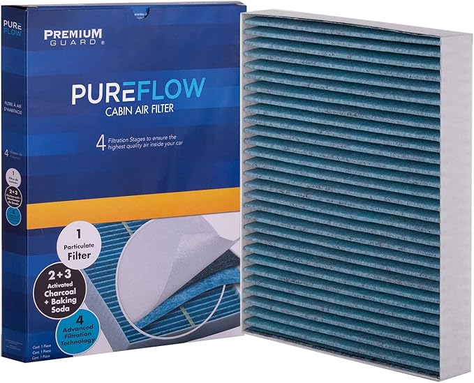 PureFlow Premium Cabin Air Filter Odor Control | PC4211X | Fits 2018–2025 Chevrolet Equinox, 2019–2025 Silverado 1500, 2016–2025 Malibu, 2020–2025 Silverado 2500 HD, 2019–2025 GMC Sierra 1500