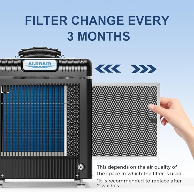 ALORAIR MERV-1 Air Filter for Basement Dehumidifiers Sentinel HD90/HDi90 Series Furnace Filters 3 Pack (12.6 × 10.1 × 0.4 in)