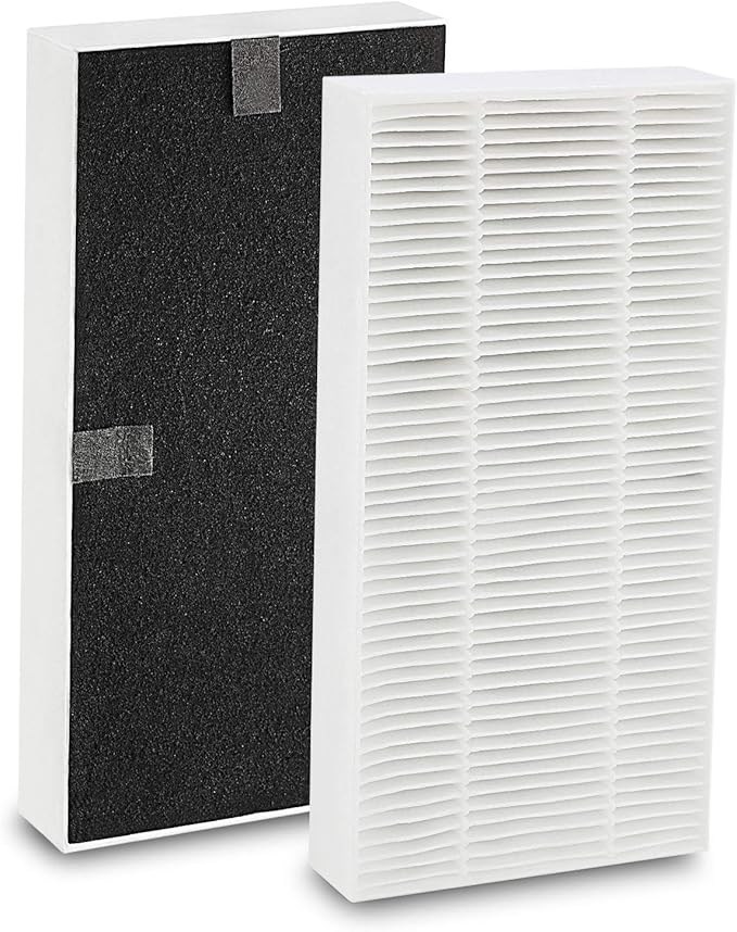 2 Pack for Febreze Air purifier Filter Replacement Dual Action HEPA-Type FRF102B, Models FHT170, FHT180, FHT190 and Fit for Honeywell HEPAClean U Filter HRF201B, Models HHT270, HHT290