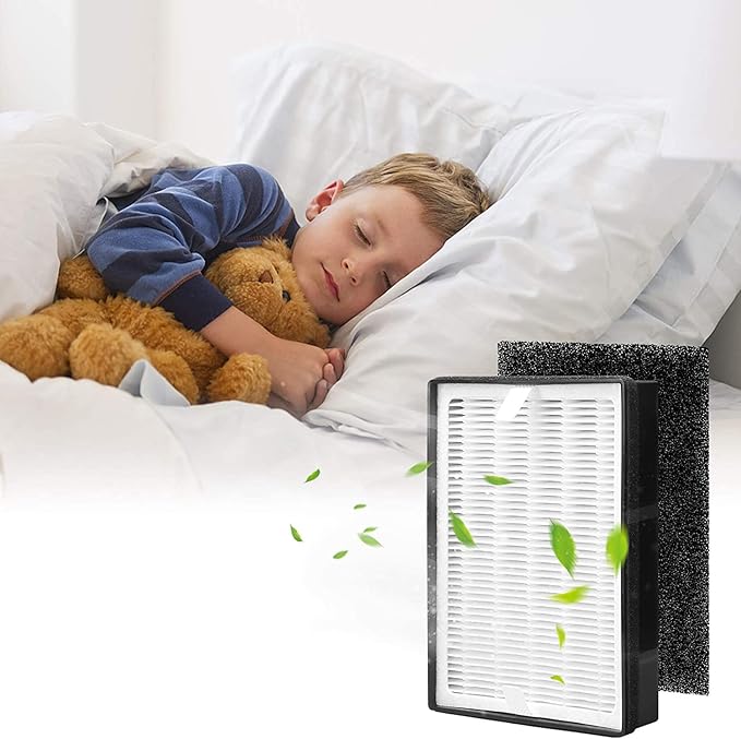 H126 Replacement HEPA Filter, Compatible with Levoit LV-H126, Includes 2 HEPA Filters and 8 Activated Carbon Pre-Filters Set, LV-H126-RF