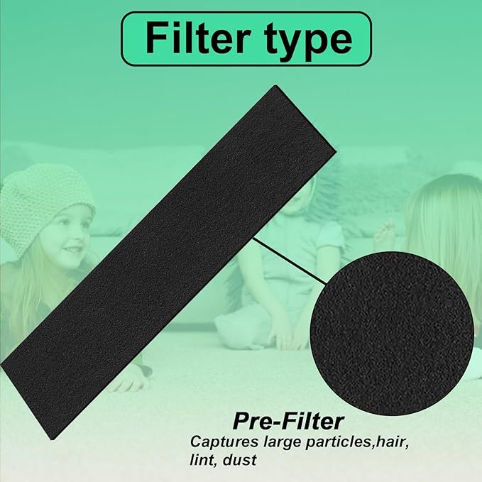 HFD320 Replacement Filter Compatible with Honeywell Air Genius 3,4,5,6 Series Air Purifiers-Models HFD300, HFD310, HFD320,HFD360,HFD314, HFD323CV1, HFD323-TGT,HFD324 （1+2）
