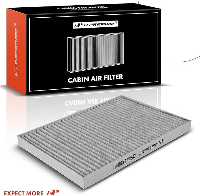 A-Premium Cabin Air Filter with Activated Carbon - Compatible with Tesla Model S 2016 2017 2018 2019 2020 2021 2022 2023 - Behind Glove Box - Replace# 1072736-00-B