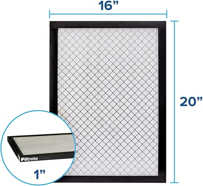 Filtrete 16x20x1 AC Furnace Air Filter, MERV 14, MPR 2500, High Performance Premium Allergen, Ultrafine Particles, Bacteria & Virus Filter, CERTIFIED Asthma & Allergy Friendly, 4-Pack