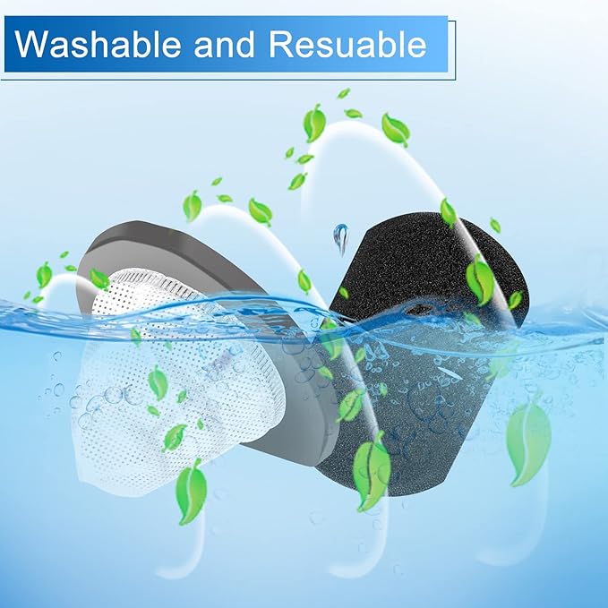 2033 Vacuum Filter for Bissell Featherweight Stick Lightweight Bagless Vacuum 20331 20333 20334 20336 20339 2033M,6 Mesh Filters and 6 Foam Filters, Replace part# 1611508