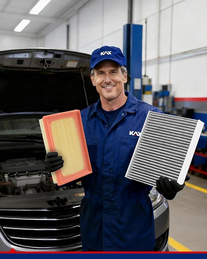 KAX Engine & Cabin Air Filter Kit, Replacement for Toyota Prius 2016-2022, Corolla 2020-2026 1.8L, Prius Prime 2017-2022, Prius AWD-e 2019-2022, Replace# CA11426 CF12157