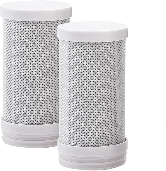 2 Pack Faucet Mount Water Filter Replacement for VICTEUT®, AQUSOFT®, BLINGARTY®, HOMELODY®, KZU®，Reduces Lead, Chlorine, Heavy Metals, Filters 70 Contaminants, Purifies 780 Gallons of Water