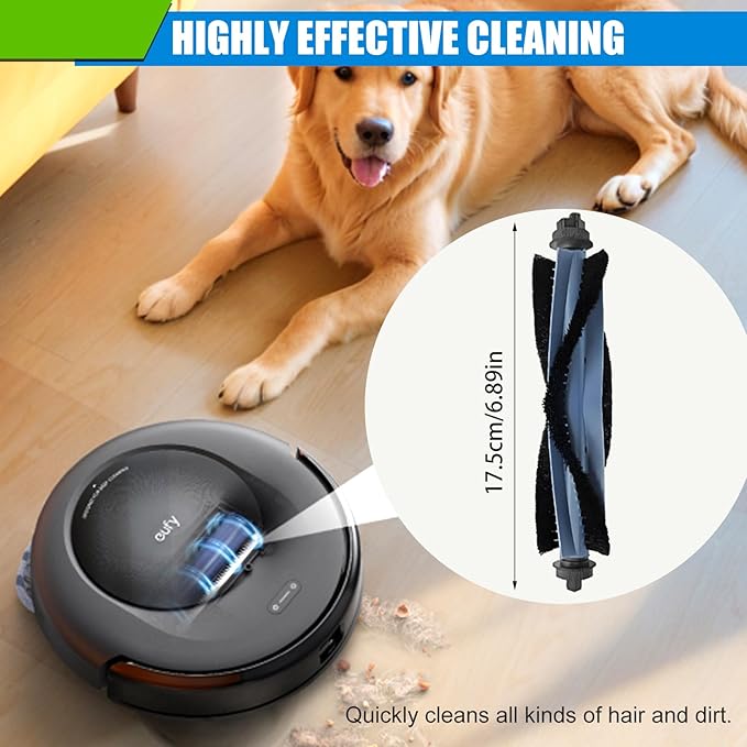 Replacement Roller Brushes for Eufy C20 Omni Robot Vacuum Cleaner 2-Pack Brush Rolls