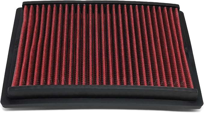 DNA Motoring AFPN-128-RD Clean Air Washable Drop In Panel Air Filter Enhance Engine Performance Power & Acceleration Improve [Compatible with 12-17 Chevy Sonic 1.8L 1.4T]