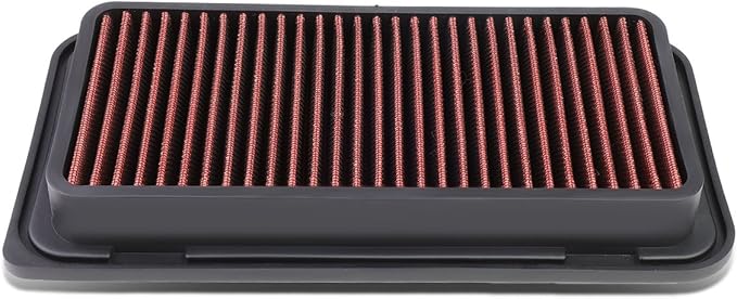 DNA Motoring AFPN-109-RD Clean Air Washable Drop In Panel Air Filter Enhance Engine Performance [Compatible with 03-08 Vibe / 13-16 FR-S/ 05-10 tC / 03-08 Corolla / 03-08 Matrixr / 13-17 Brz ]