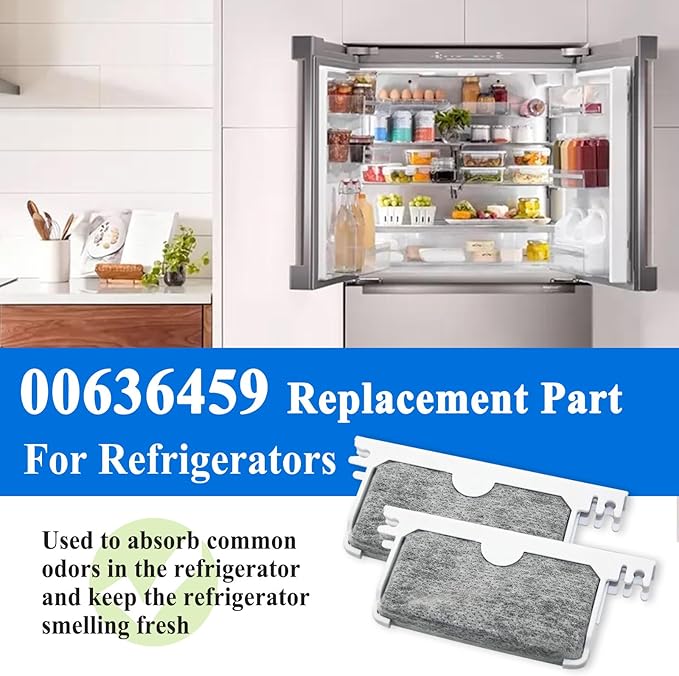 2Pcs 00636459 Refrigerator Active Carbon Accessories, 604147, 00607661, 00625366, 635528, 00604147, 615452, etc