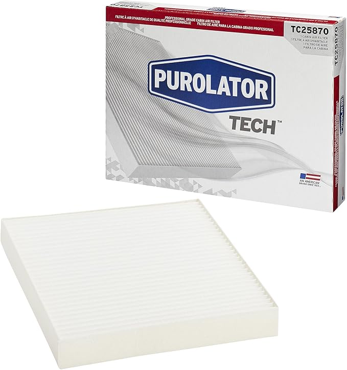 Purolator TC25870 PurolatorTECH Cabin Air Filter Compatible With Dodge Grand Caravan, Chrysler Town & Country, INFINITI Q50, G37, QX80, M35, Nissan Frontier, Armada, TITAN, NV2500 and NV3500