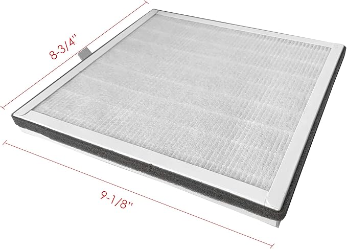 Flintar Replacement Filter, Compatible with Pure Enrichment PureZone Air Purifier PEAIRPLG, High Efficiency H13 grade 3-in-1 Filter, Part number PEAIRFIL, 2-Pack