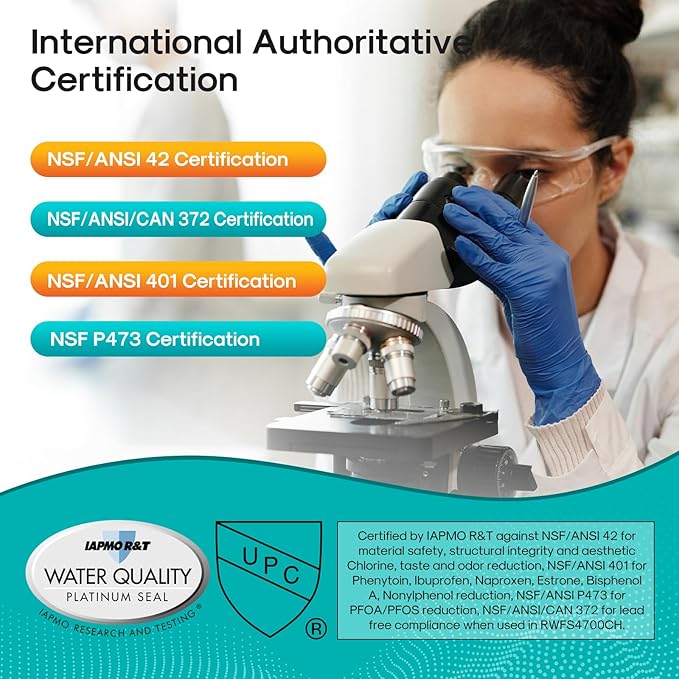 ICEPURE PRO ADQ74793501 NSF/ANSI 401 NSF/ANSI 42Certified Replacement LT1000P, Kenmore Elite 9980, ADQ747935 LT1000PC MDJ64844601 ADQ74793502 Refrigerator Water and LT120F Air Filter, 1Combo