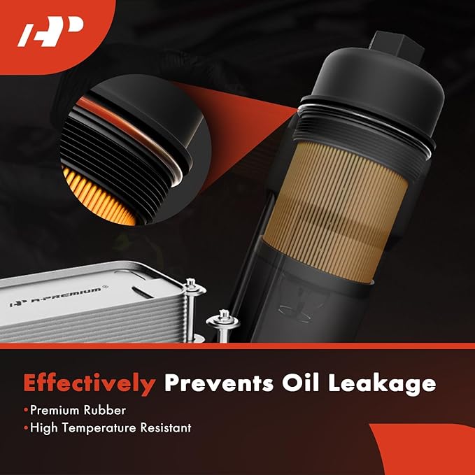 A-Premium 10K Miles Protection Oil Filter Compatible with BMW 320i, 323Ci, 323i, 323is, 325Ci, 325i, 325xi, 328Ci, 328i, 328is, 330Ci, 330i, 330xi, X5, 525i, 525xi, 528i, 530i, 530xi, X3, Z4 & Ford GT