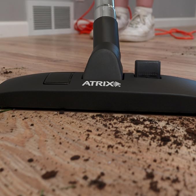 Atrix VACBP1 Ergonomic Backpack Vacuum Cleaner - 8-Quart HEPA Filter, 1400W Portable Small Vacuum for Multi-Use - Includes Attachments: 6' Hose, Blower Nozzles, Wand, Brushes