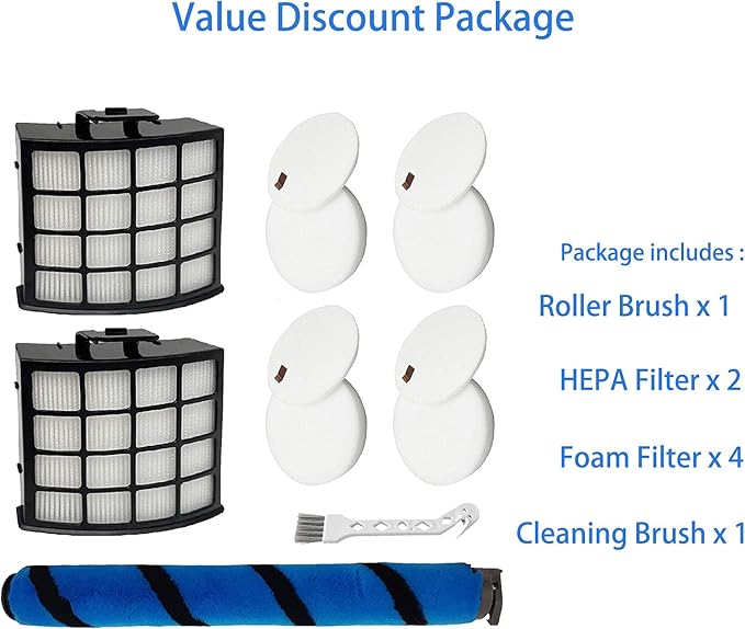 AZ2002 Acessories Kit Replacement For Shark AZ2000 AZ2002 AZ2000W Vertex DuoClean PowerFins Upright Vacuum Cleaner, Part # XHFAZ2000 XFFKAZ2000 1483FC2000