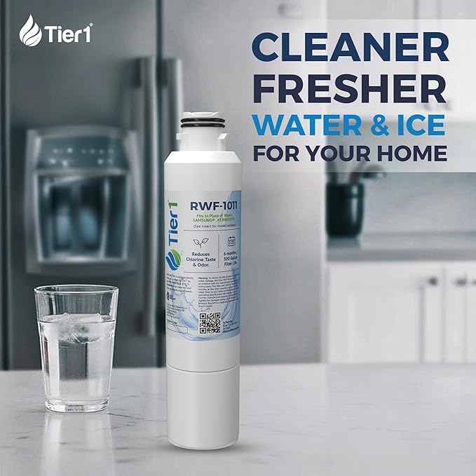 Tier1 RWF1011 DA29-00020B Refrigerator Water Filter | Replacement for Samsung HAF-CIN, WF294, FMS-2 | Fridge Filter Lasts up to 6 Months | Easy Install | Odor Control | Enjoy Great Tasting Water