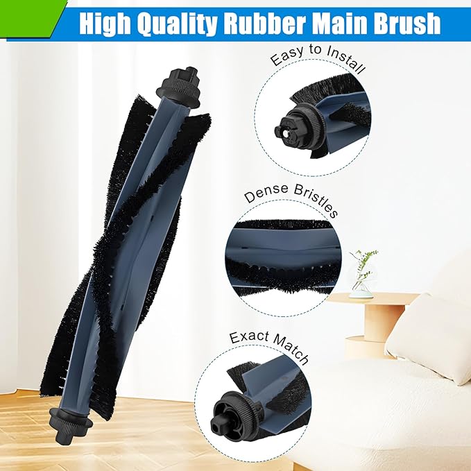 Replacement Roller Brushes for Eufy C20 Omni Robot Vacuum Cleaner 2-Pack Brush Rolls