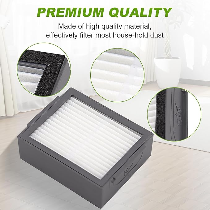 Replacement Filters for iRobot Roomba E&I&J Series - Fit e5 e6 e7 i1 i1+ i2 i3 i3+ i4 i4+ i6 i6+i7 i7+ i8 i8+ j6+ j7 j7+,Combo i5 i5+j5 j5+ Vacuum - 10 HEPA Filter