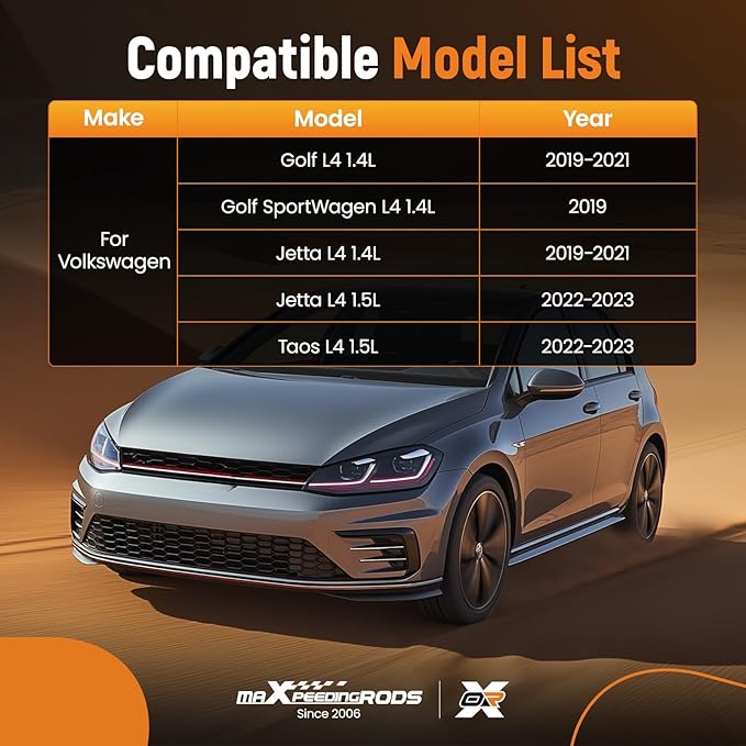 maXpeedingrods CA12777 Engine Air Filter Fit for Volkswagen Golf 2019-2021, Golf SportWagen 2019, Jetta 2019-2021, Jetta 2022-2023, Taos 2022-2023, L4 1.4L 1.5L, Replacement for AF3635, PA99512