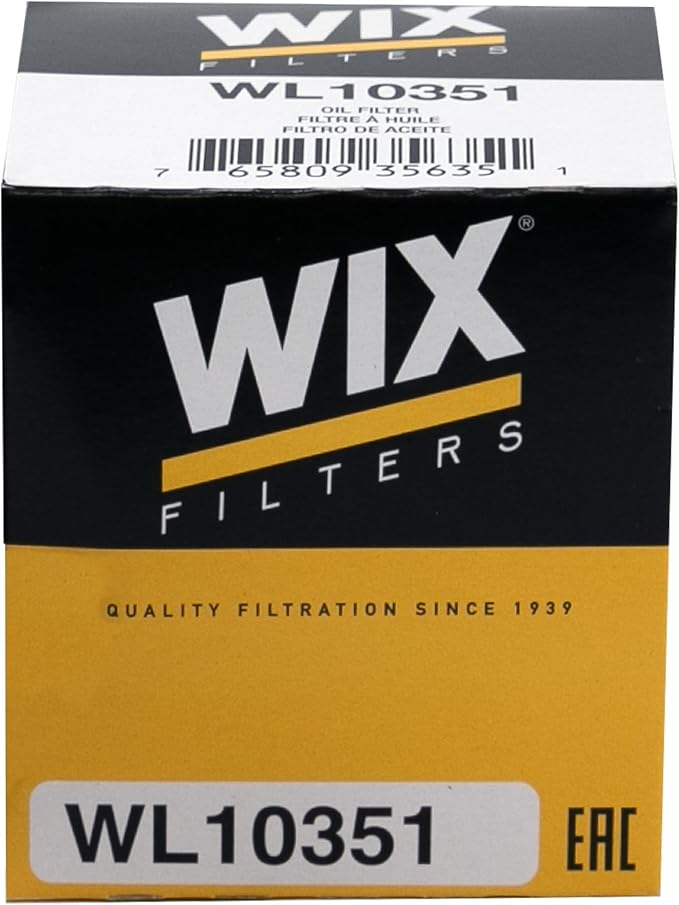 WIX WL10351 Oil Filter Replacement, Built for Synthetic and High Mileage Oil - Compatible With Various General Motors Models (19-20)