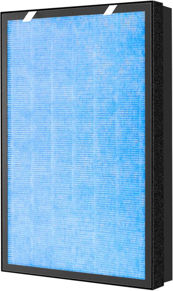HSP002 True HEPA Filter Replacements for Hathaspace Air Purifier Filters HSP002,3 in 1 H13 True HEPA Filter with Activated Carbon Pre-Filter