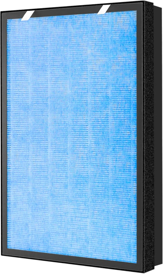 HSP002 True HEPA Filter Replacements for Hathaspace Air Purifier Filters HSP002,3 in 1 H13 True HEPA Filter with Activated Carbon Pre-Filter
