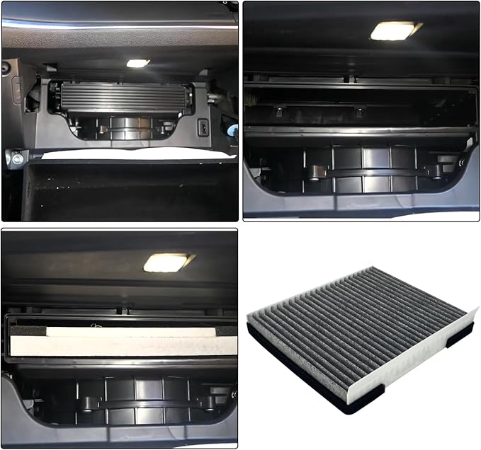28113-J5100 Engine Air Filter and 087903M000A Cabin Air Filter Set Fit For 2018-2021 Kia Stinger L4 2.0L, 2019-2023 Genesis G70 L4 2.0L