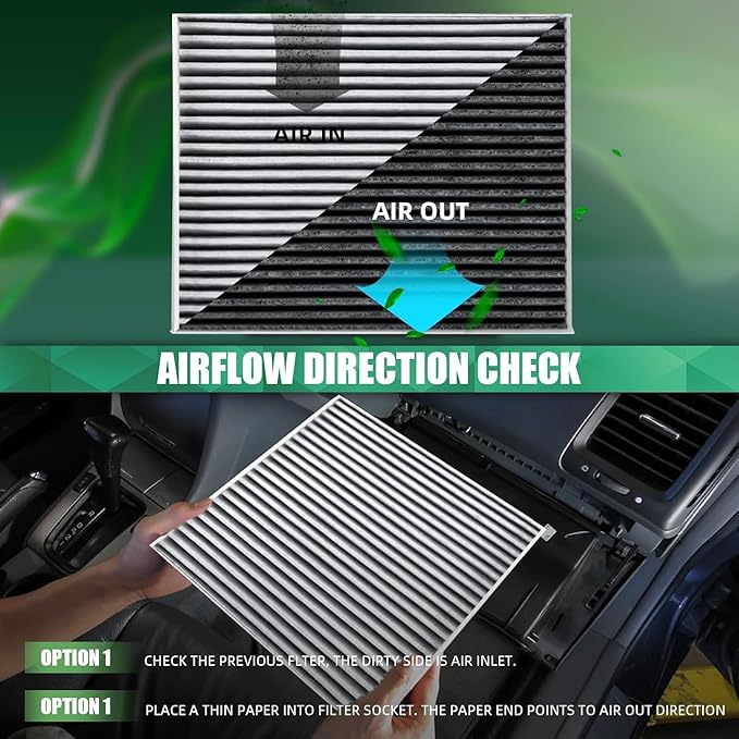 97133L1000 Cabin Air Filter Replacement for 2021-2025 Elantra, 2022-2024 Ioniq 5, 2021-2025 Santa Fe, 2020-2025 Sonata, 2022-2025 Tucson, 2021-2025 K5, Fits 97133 - L1000, 97133-N9100, PC99594P