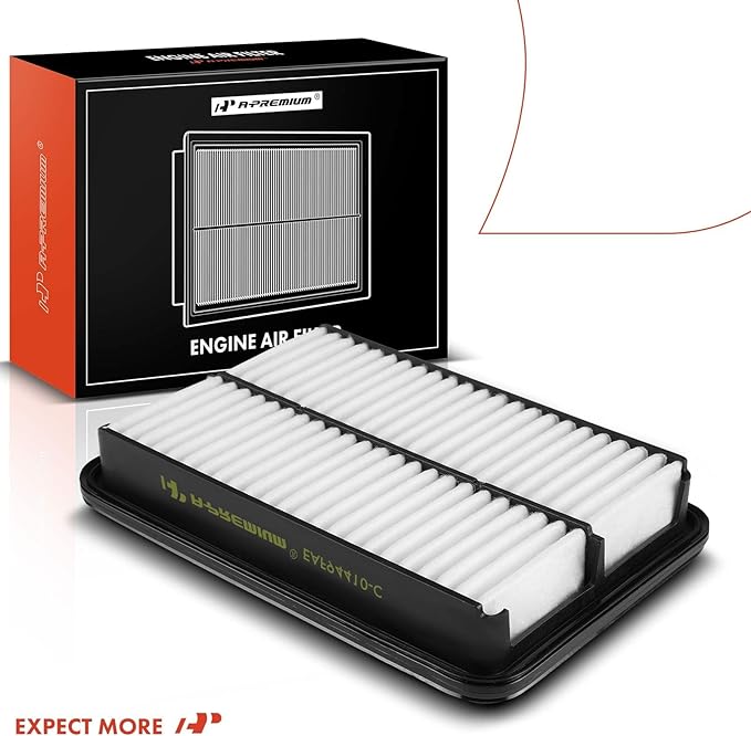A-Premium Engine Air Filter Compatible with Hyundai Santa Fe 2001 2002 2003 2004 2005 2006, 2.4L 2.7L 3.5L
