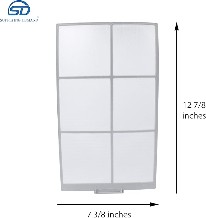 Supplying Demand WJ85X10173 1811882 Room Air Conditioner Filter Screen Replacement 12-7/8 x 7-3/8 Inches