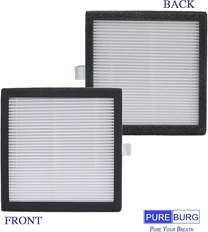 PUREBURG Replacement Filter Compatible with Afloia AQ8 Q8 & Honati Hysure Q7,Tenergy Sorbi 2-in-1 Dehumidifier (1000ML), 3-Pack HEPA